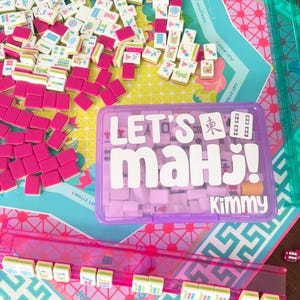 Mahjong Tile Storage Box | Personalized Mahjong Box Organizer | Gift for Mahjong Players | Keeps Tiles Neat & Portable (Tiles Not Included) image 3