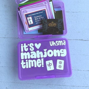 Mahjong Tile Storage Box | Personalized Mahjong Box Organizer | Gift for Mahjong Players | Keeps Tiles Neat & Portable (Tiles Not Included) image 8
