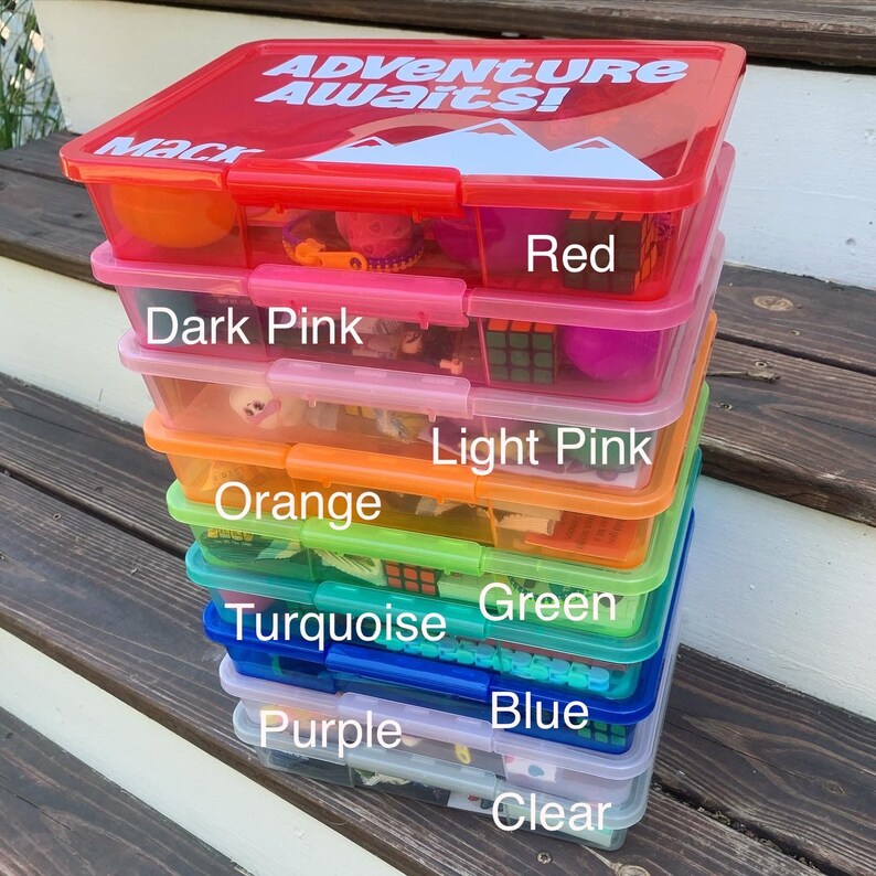 Fidget Storage Box Fidget Organizer Case With Lid Travel Etsy