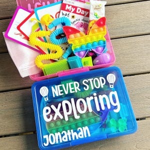 AIRPLANE Activities for Kids Travel Busy Boxes 1st Flight Toddler Baby ...