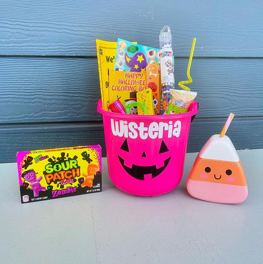 Halloween BOO Bucket | You've Been BOOed, Kid Halloween Gift | Class Party Favor | Toddler Tween Child Friend Trick or Treat Basket Bag Easy