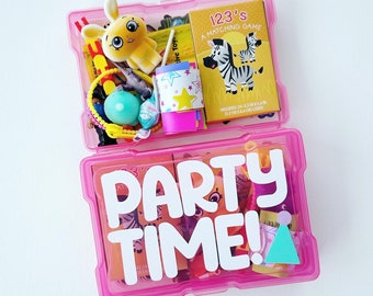 Party Favor Busy Boxes for Kids (Mini) | Pre-Assembled Rainbow Birthday Goodie Bag Personalized Child Tween Kid Gift Kit Fidget Easy Cheap