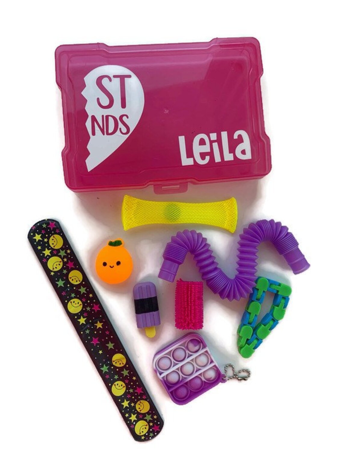 Bestie BFF Fidget Cases fidget Filled Case Travel Box Etsy