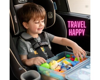 PRESCHOOL Travel Busy Box (Ages 3+) | Road Trip Airplane Activity Car Plane | Kids Activity Set | Travel Toy Entertainment 2plus3equalswe