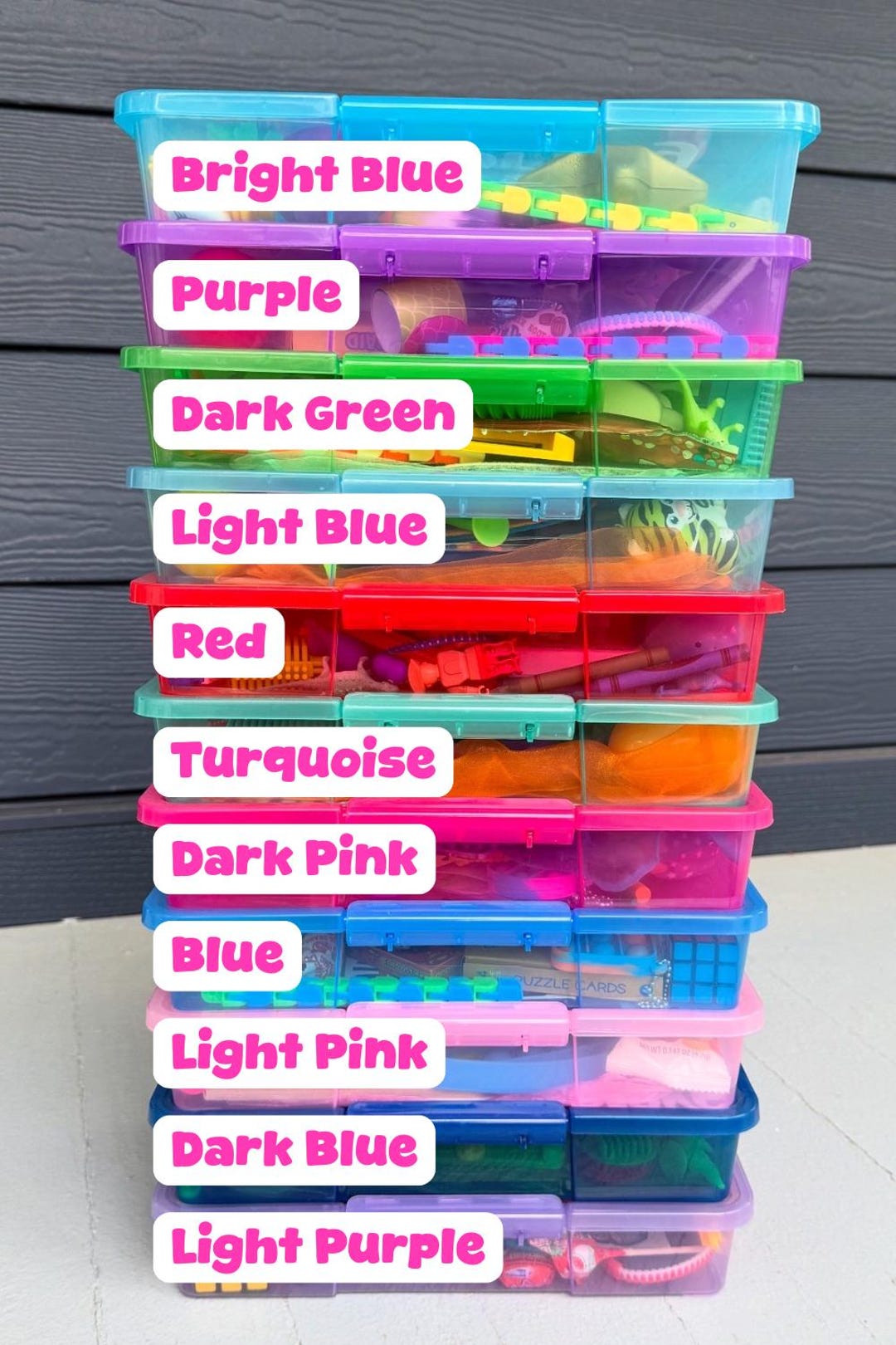 UNFILLED Busy Box | Activity Toy Storage Case | Kid Toddler Baby Child ...