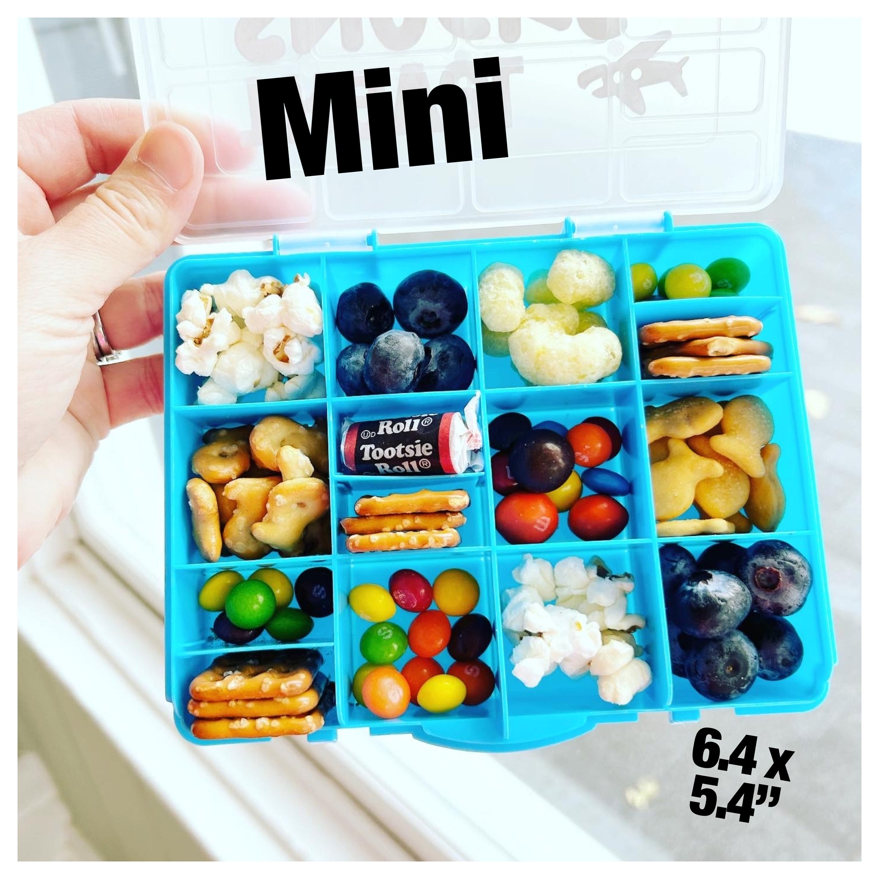 Travel Snack Box Personalized Kids Box Airplane Road Trip Travel  Entertainment Activities Storage Baby Toddler Adult Snack Container 