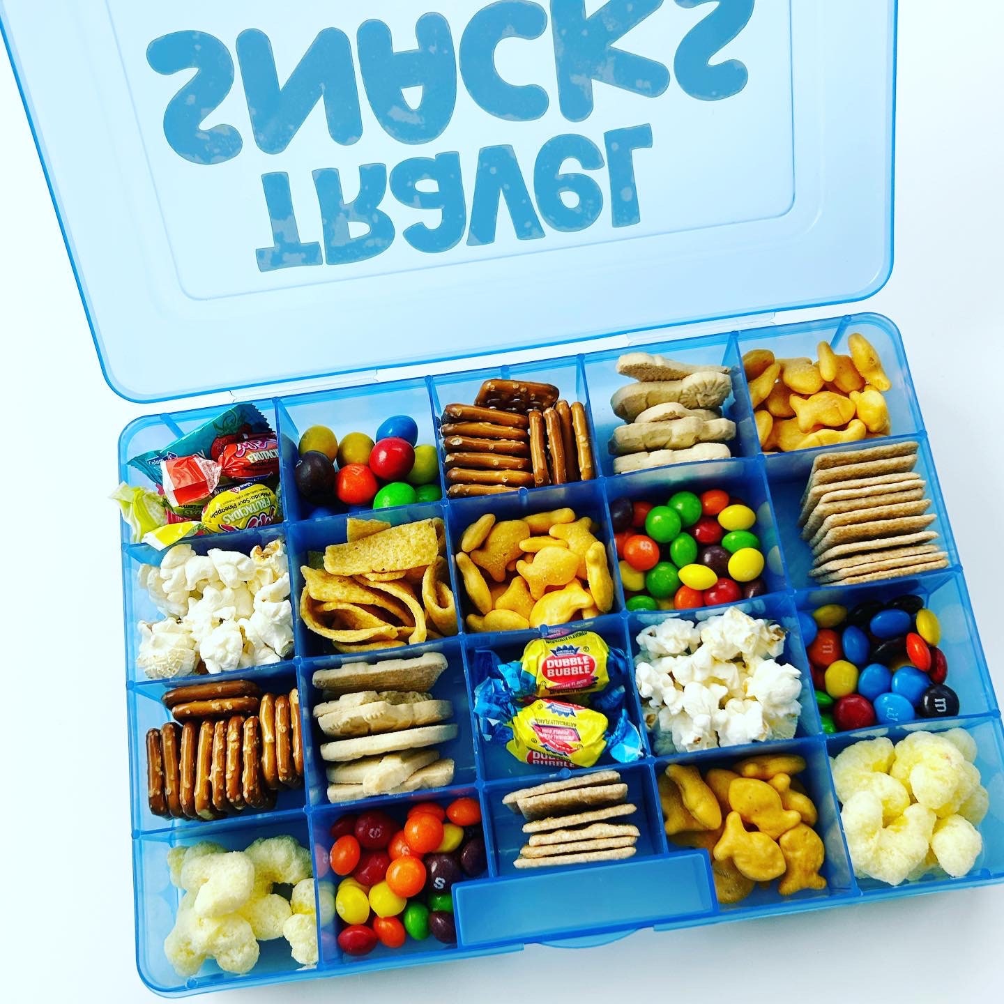Personalised Travel Snacks Box Plane Snacks Road Trip Snacks Child Snack Box  With Compartments Long Journey Child Holiday Gift 