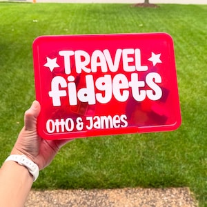 Caja de almacenamiento sensorial personalizada para inquietos, juguete de escritorio misterioso/kit de calma para viajes escolares, TDAH, autismo, neurodivergente, niños pequeños, adolescentes y adultos 2+3=NOSOTROS