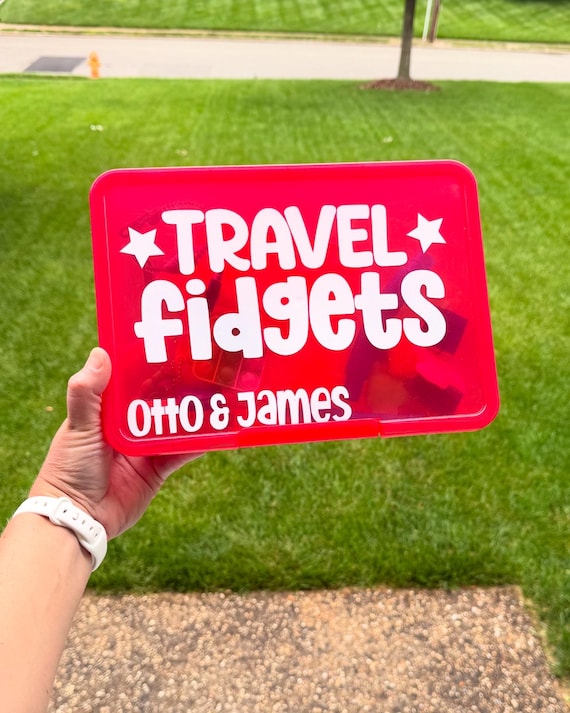 Fidget Sensory Personalized Storage Box, Desk Toy Mystery | School