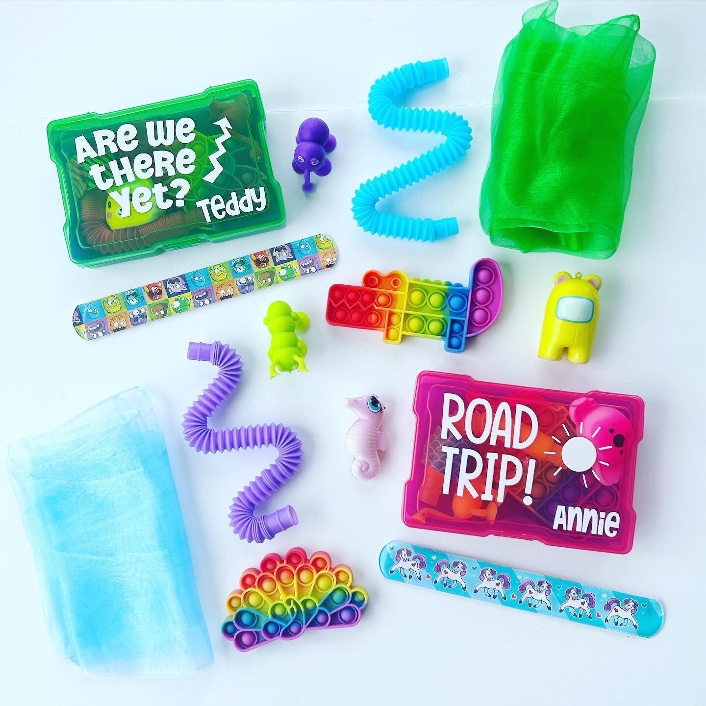 Buy REFILL Busy Box Contents Kids Travel Activities Road Trip Airplane  Toddler, Little Kid Travel Toys Games, Compact Portable Busy Bag Online in  India 
