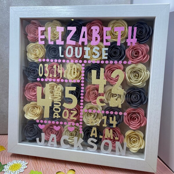 Flower Shadow Box Etsy Canada