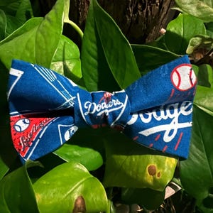 LA Dodgers Dog Bow Tie