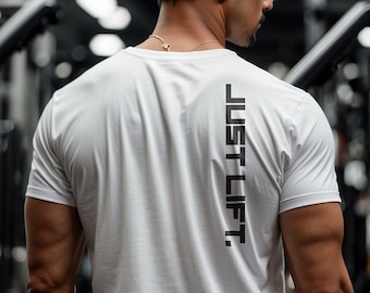 Just Lift Gym Shirt | Workout Shirt | Inspirational Shirt | Pump Cover | Unisex Crewneck | Minimalist Shirt | Multiple Colors