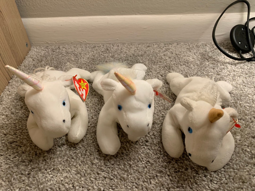 RARE Mystic the Unicorn Beanie Baby TRIO Collectible Etsy