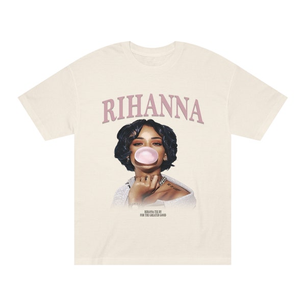 Rihanna Shirt Bubblegum Unisex Classic Tee Music Artist, For Men, For Women, Graphic T Shirt, Vintage, Hype, Streetwear