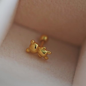 Teddy Bear Earrings - Etsy