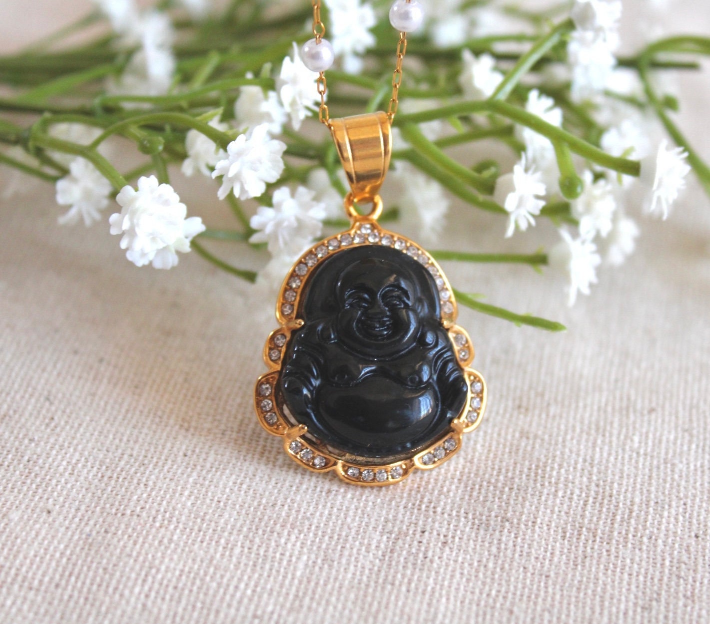 Black on sale buddha jewelry