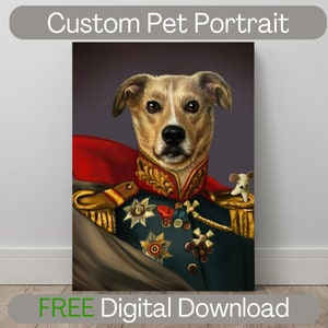 custom pet portraits, general dog art, personalized portrait, gift for her, gift for him, peto on a portrait, perfect memorial gift, dog cat