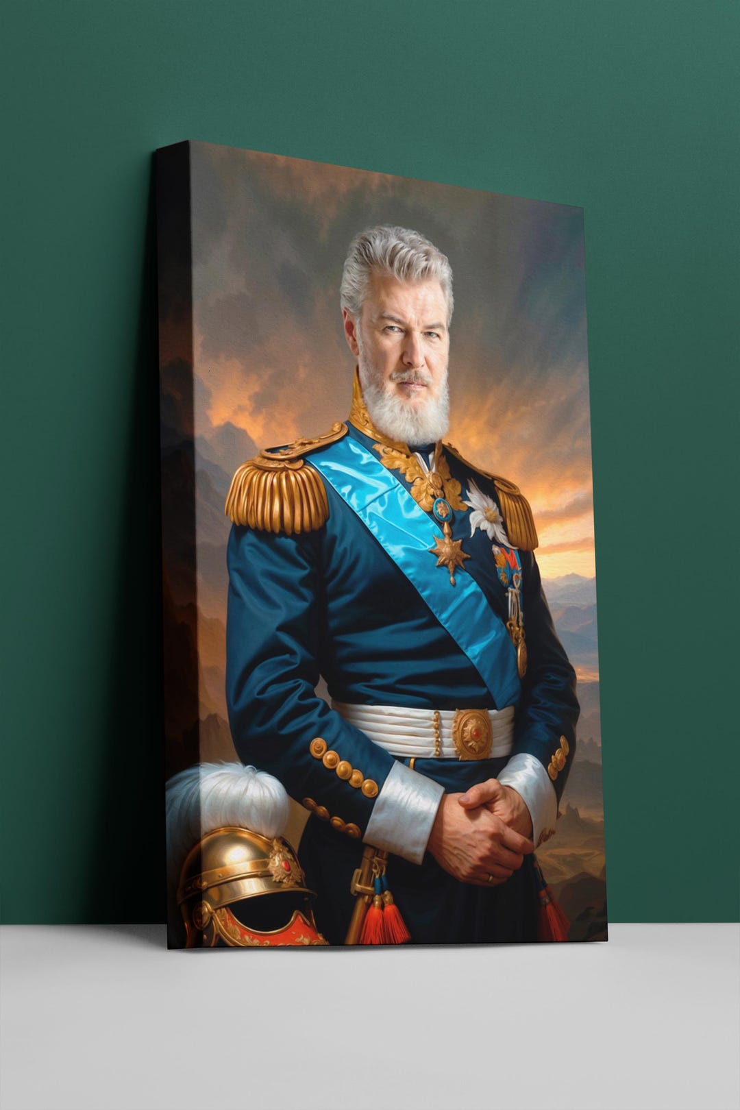 Custom Military Dad Portrait, Renaissance Custom Portrait for Man ...