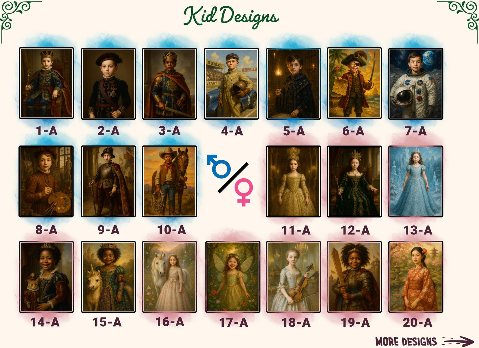 Royal Girl Portrait Canvas Art Wall Decoration Throne Picture Custom ...