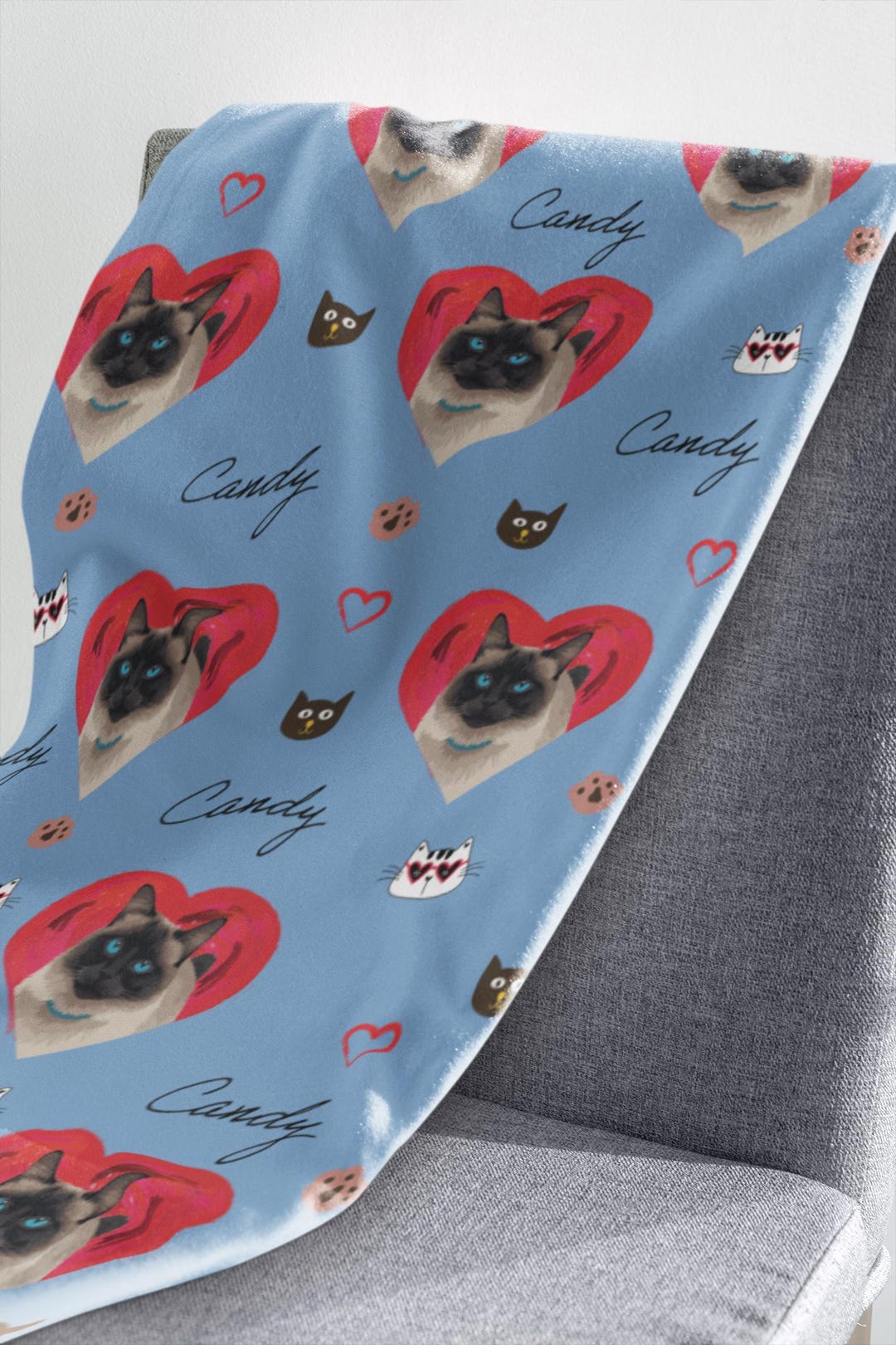 Custom Pet Blanket Using Pet Photo Personalized Dog Blankets Name ...
