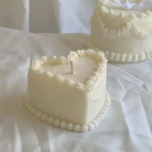 Vintage Heart Cake Soy Candle
