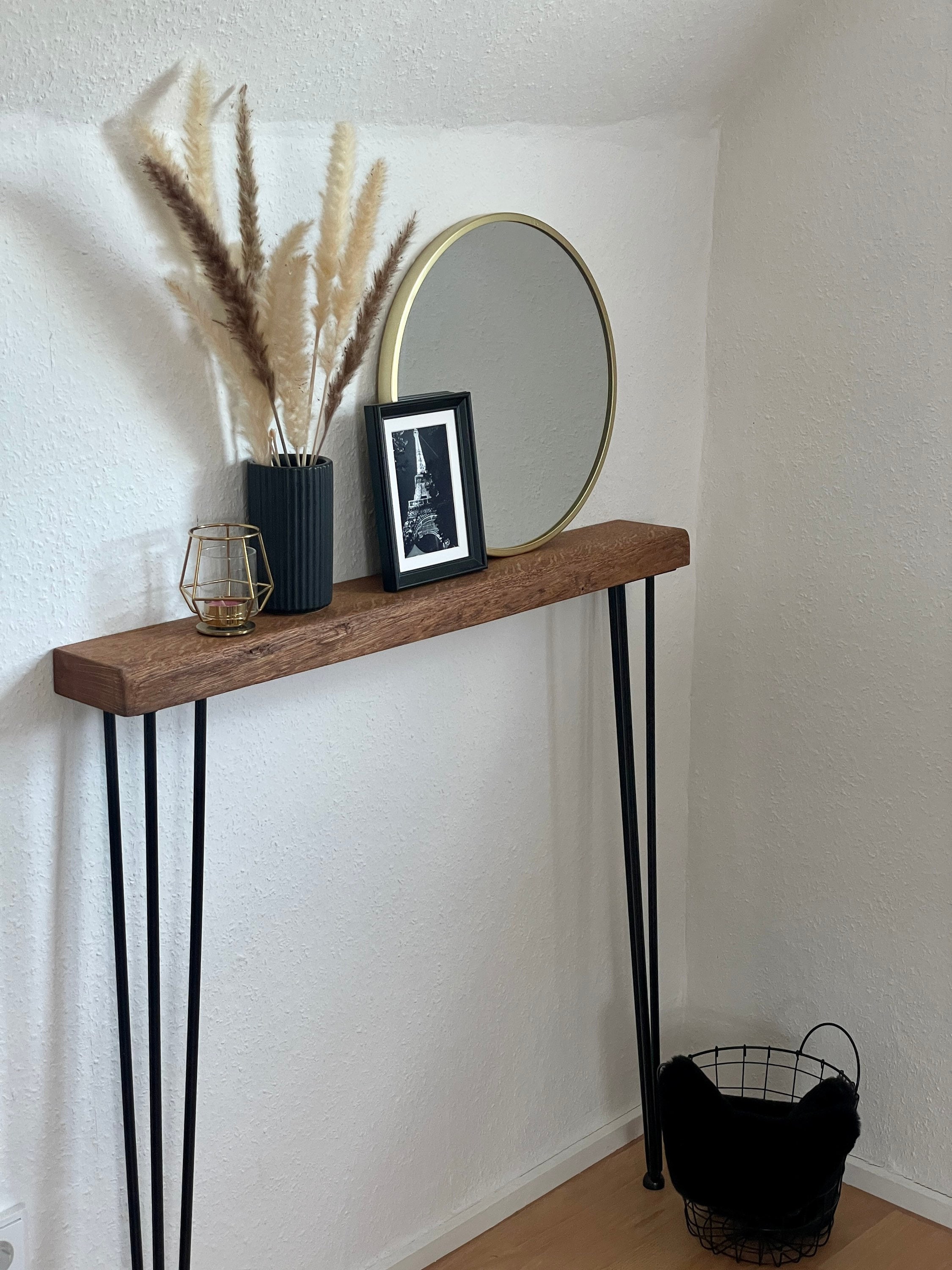 Console table (with slight forest edge) according to your desired size*
