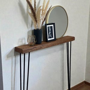 Mesa consola (con ligero borde de bosque) hecha a medida*