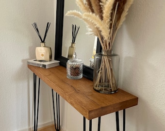 Console table with 4 hairpin legs