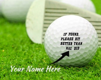 Balles de golf d’impression de texte, balles de golf personnalisées, balles de golf personnalisées, personnalisation de balle de golf, cadeau de golf, cadeau pour golfeur, cadeau du meilleur homme