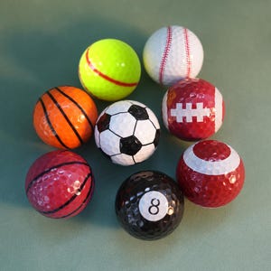 Football Golf Ball, Basketball Golf Ball, Baseball Tennis Rugby Billiards Golf Ball, Funny Golf Balls, Best Man Gift, Personalized Golf Ball