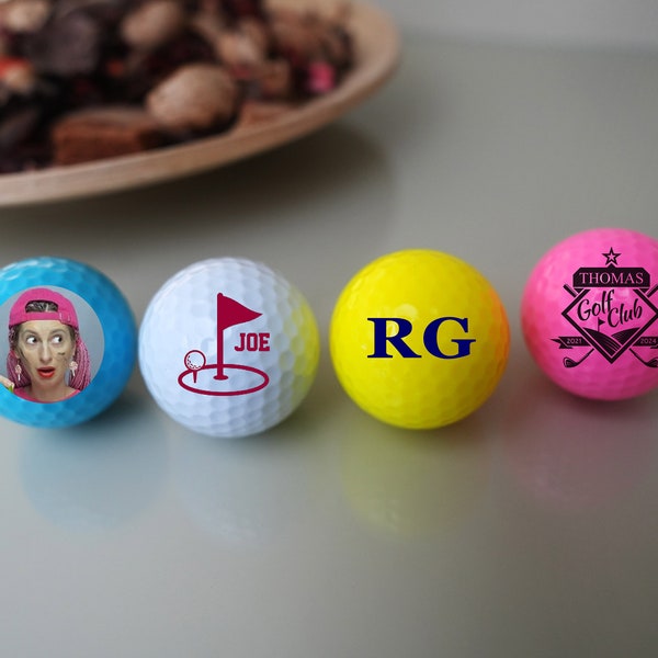 Pink Golf Ball, Personalized Golf Balls, Custom Golf Ball, Colored Golf Ball, Photo Golf Ball, Golf Gift, Gift for Her, Gift for Him