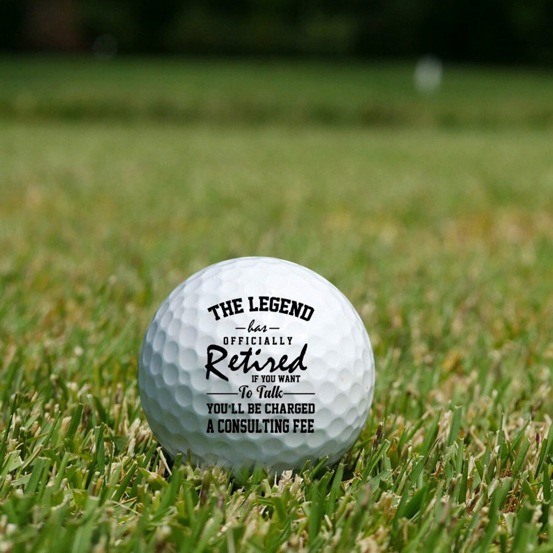 Retirement Gift for Men, Retirement Golf Ball, Retirement Party, Custom