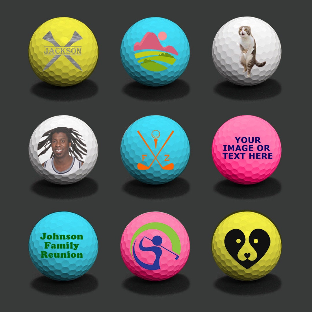 Personalized Colored Golf Ball, Custom Photo Golf Ball, Golf Gift