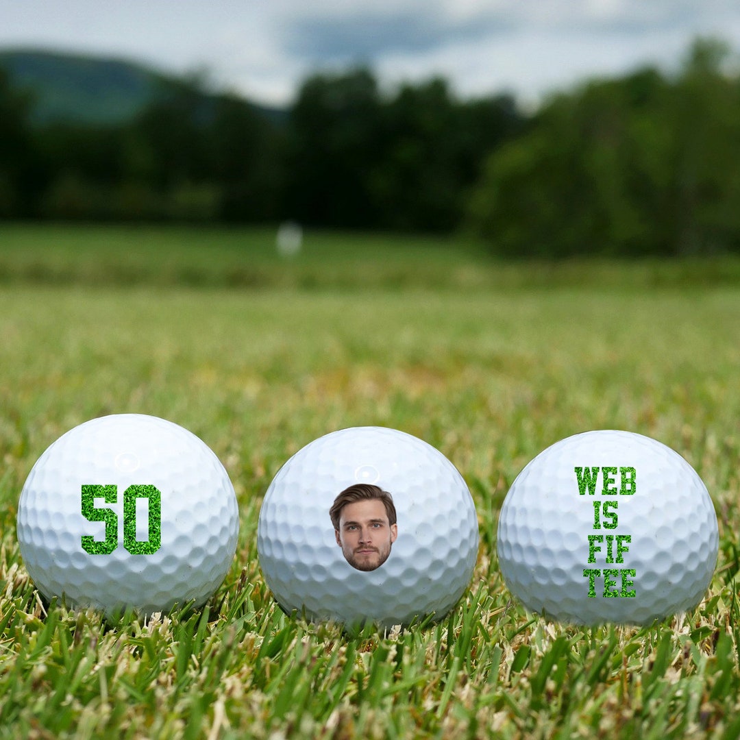 Custom Golf Ball, 50th Birthday Gift, Personalized Golf Ball, Funny