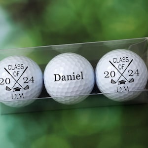 Golf Ball for Graduate, Custom Golf Ball, Graduation Gift, Gift for Class of 2024 Grad, Personalized Graduation Present, College Graduation