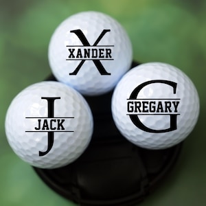 Naam golfcadeau, cadeau voor golfer, beste man cadeau, tekst afdrukken golfballen, aangepaste golfballen, gepersonaliseerde golfballen, golfbal cadeau