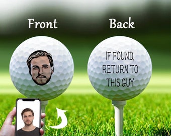 Portrait on Golf Ball, Portrait from Photo, Funny Golf Balls, Personalized Golf Balls, Custom Golf Balls, Best Man Gift, Golf Gift for Man