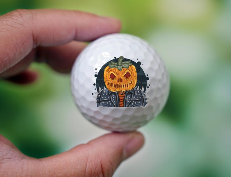 Custom Halloween Golf Balls, Spooky Season Treats, Personalized