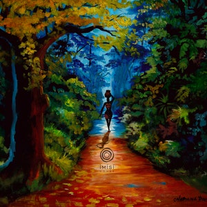 Beauty in the Woods – African Art, Canvas Print, Home Decor, Tropical Wall Art, Serenity