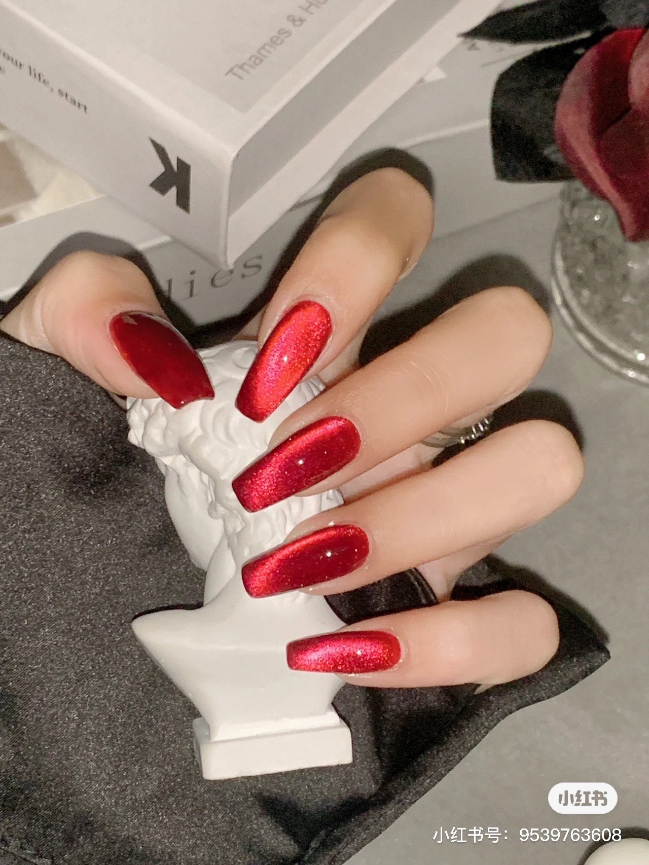 Red Jewelry Magnetic Gel Nail Polish Red Nails Cat Eye Gel - Etsy Denmark Red Jewelry Magnetic Gel Nail Polish Red Nails Cat Eye Gel - Etsy Denmark