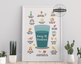 Feelings & Emotions Poster | Therapy Office, Counselor Decor (Digital Download)