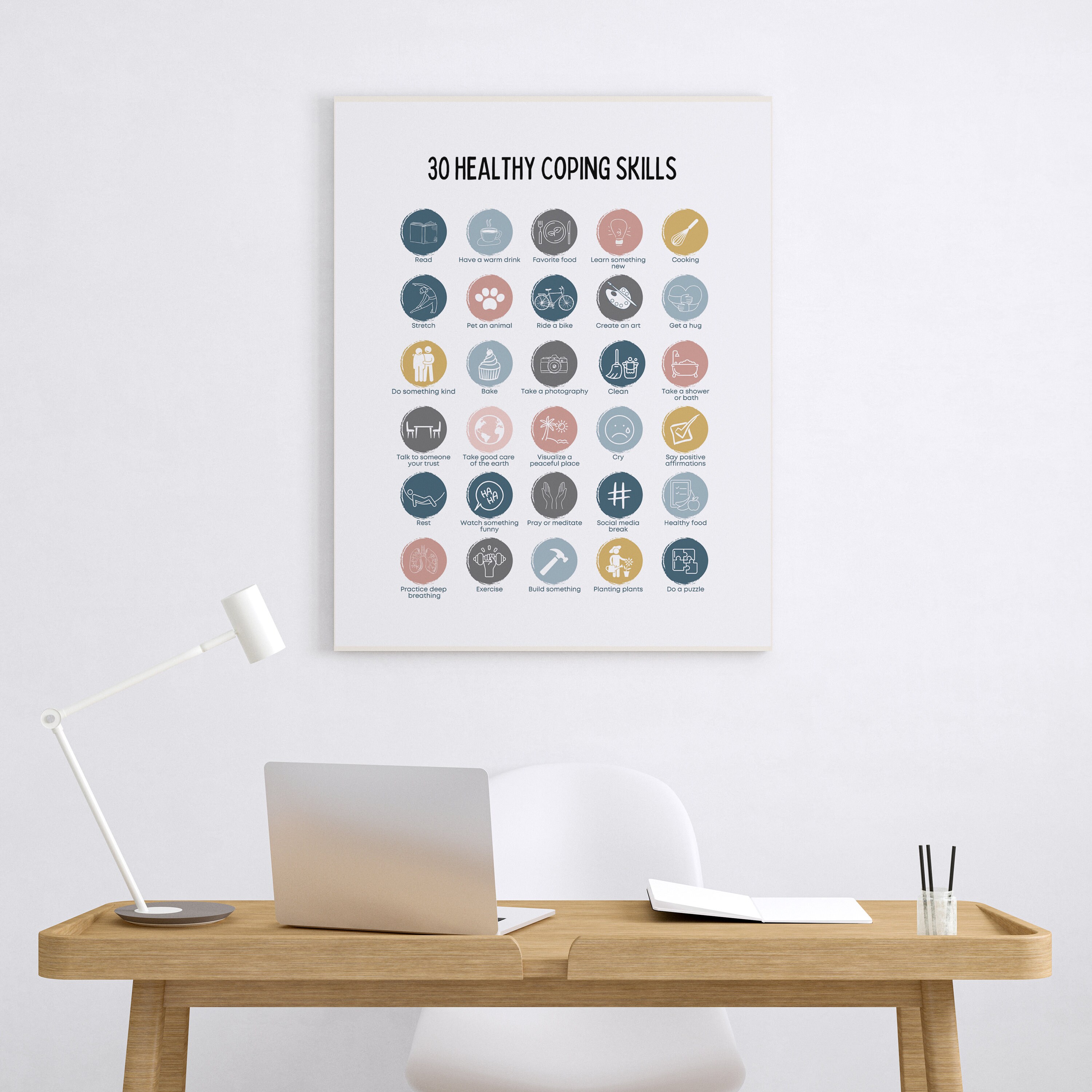 Coping Skill Therapy Office Decor Mental Health School - Etsy