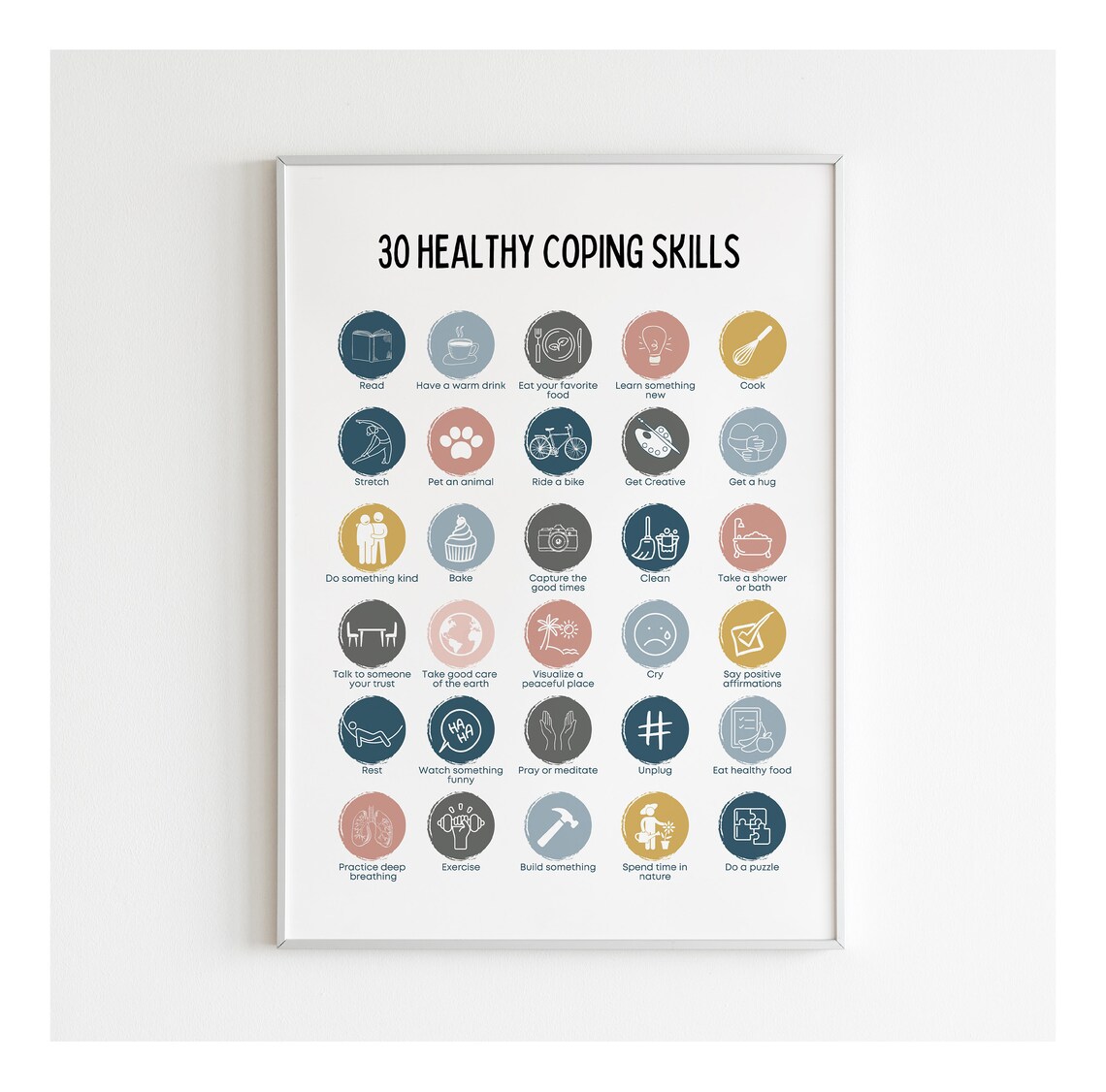 Coping Skill Therapy Office Decor Mental Health School - Etsy