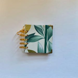 Mini Spiral Notebook Keychain | 3.5x3.5 Pocket Journal | Handmade Unlined Notepad | Travel Notebook | Gift for Writers & Creatives |  Moms
