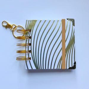 Mini Spiral Notebook Keychain | 3.5x3.5 Pocket Journal | Handmade Unlined Notepad | Travel Notebook | Gift for Writers & Creatives |  Moms |