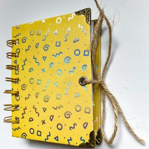 Mini Spiral Notebook Keychain | 3 x 4 Pocket Journal | Handmade Unlined Notepad | Travel Notebook |  Moms on the go |
