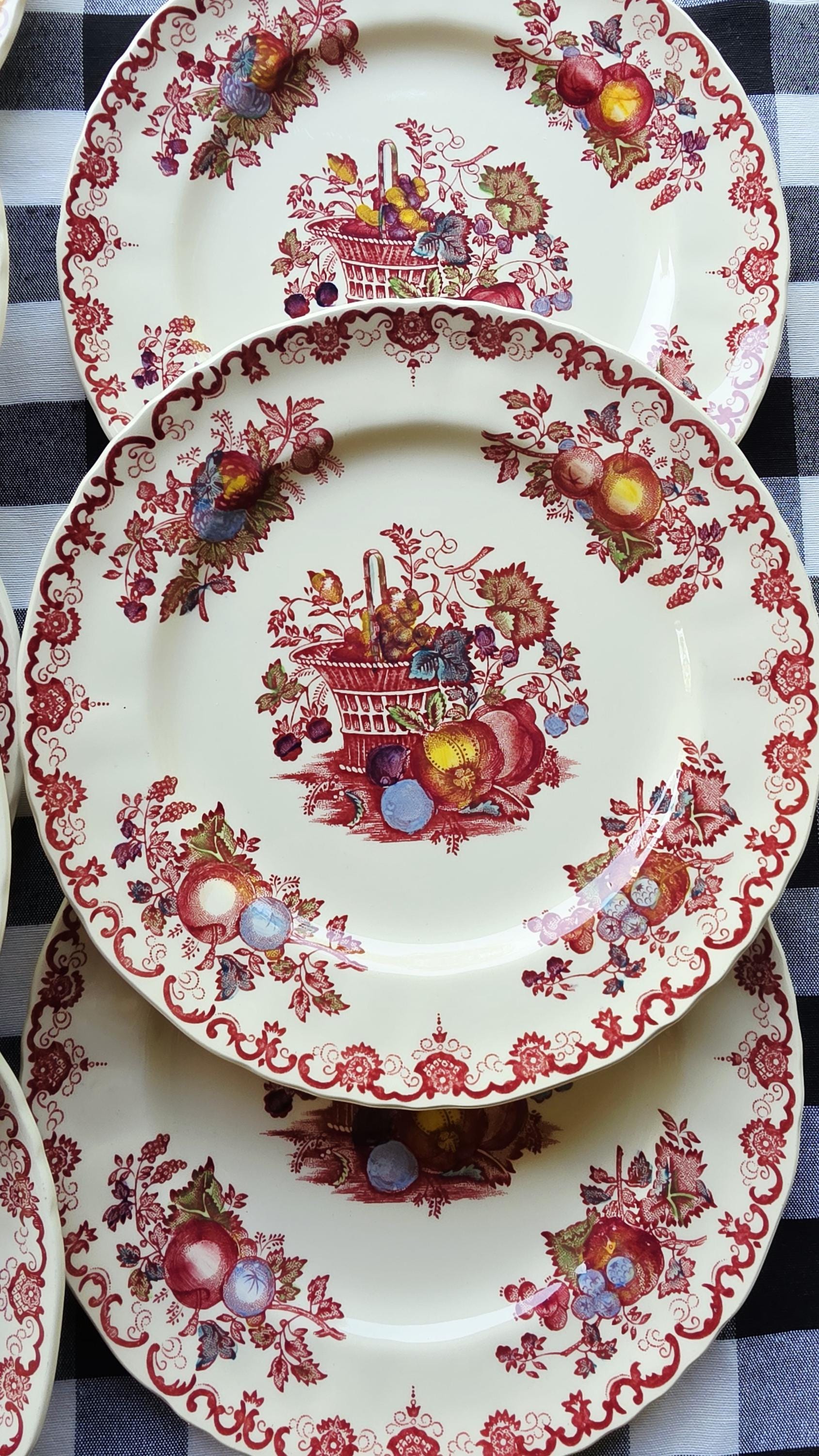 Masons Fruit Basket Plate - Etsy