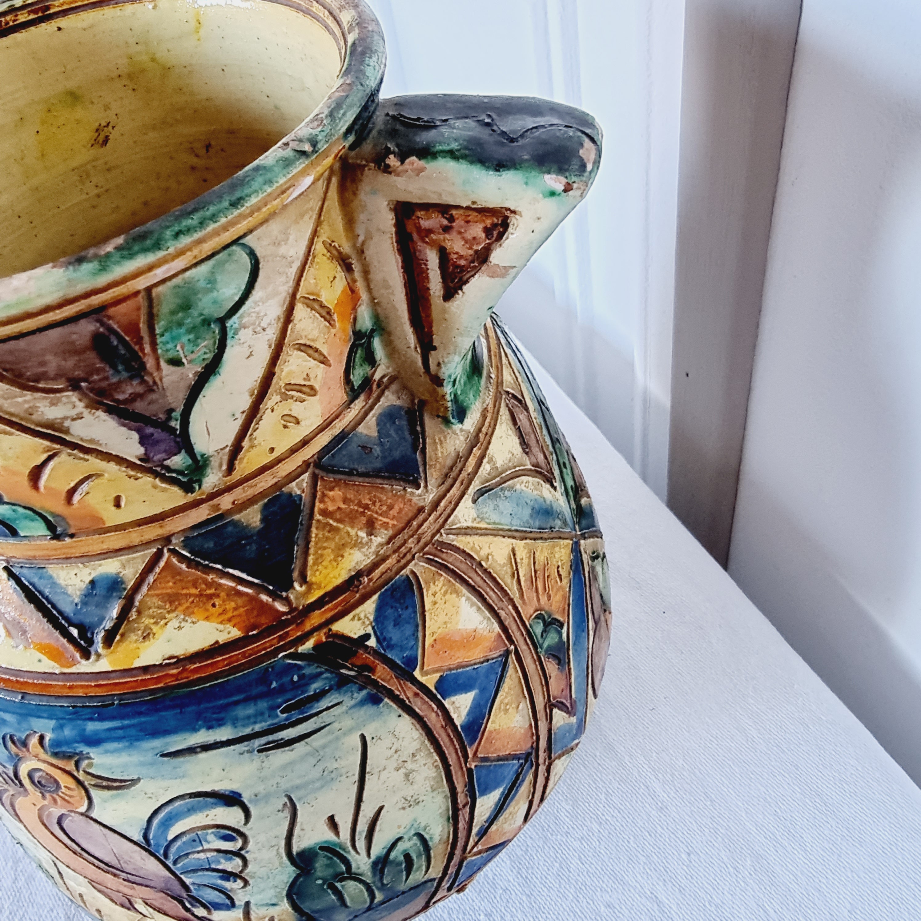 Antique Majolica Water Jug Made in Italy Made and Hand Painted - Etsy