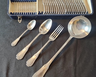 Vintage 100 Piece Viners Buxton Cutlery Set - Very Good Condition